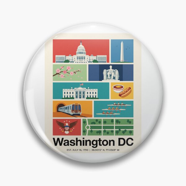 Item preview, Washington DC Iconic Landmarks Travel Souvenir designed and sold by FrankOliver.