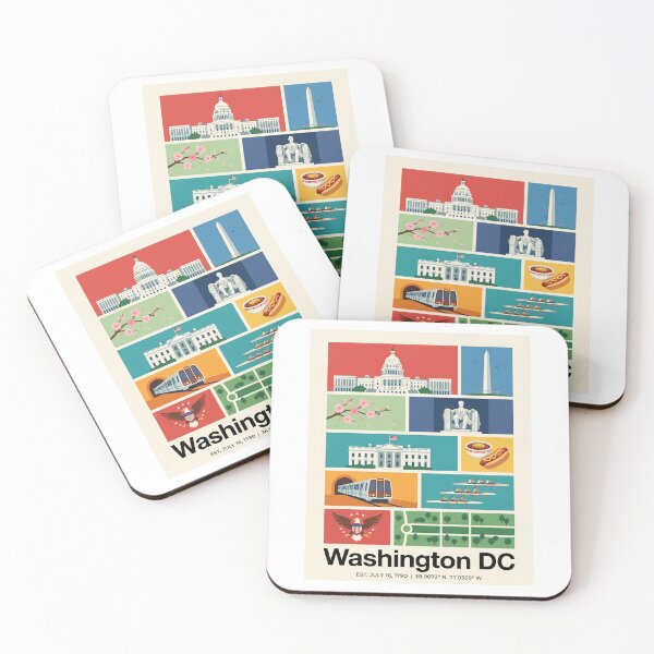 Item preview, Washington DC Iconic Landmarks Travel Souvenir designed and sold by FrankOliver.