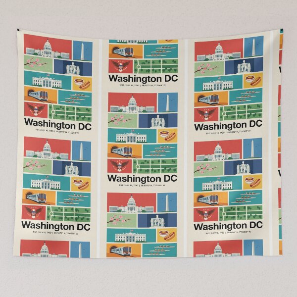 Item preview, Washington DC Iconic Landmarks Travel Souvenir designed and sold by FrankOliver.