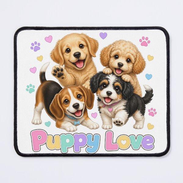 Item preview, Puppy Love Cute Dogs Design designed and sold by PawsPositive.