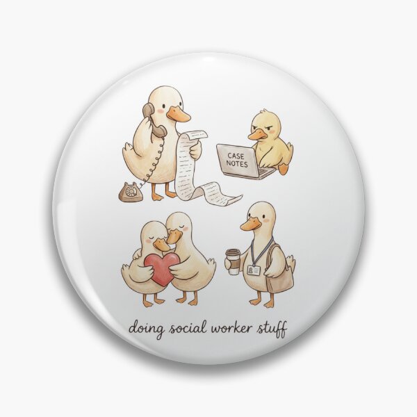 Item preview, Doing Social Worker Stuff Ducks Cartoon Illustration, Administrative Assistant, Mental Health Worker  designed and sold by HamadaArtivio1.