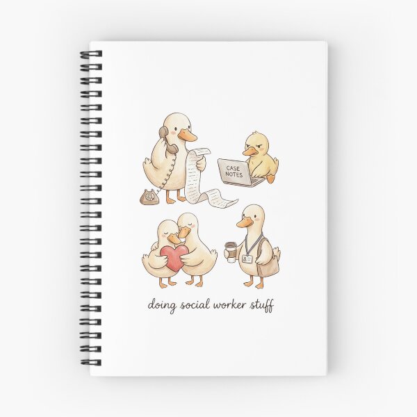 Item preview, Doing Social Worker Stuff Ducks Cartoon Illustration, Administrative Assistant, Mental Health Worker  designed and sold by HamadaArtivio1.