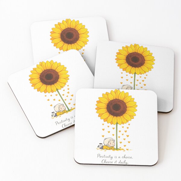 Item preview, Choose Positivity Sunflower Quote designed and sold by Reshmakhan.