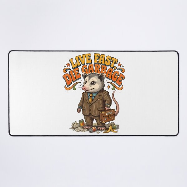 Item preview, Live Fast, Die Garbage Opossum designed and sold by Linework Studio.