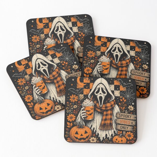 Item preview, Ghostface Fall Coffee, Halloween Latte, Autumn Spooky Season, Spooky Pumpkin Coffee designed and sold by Sprinkle12345.