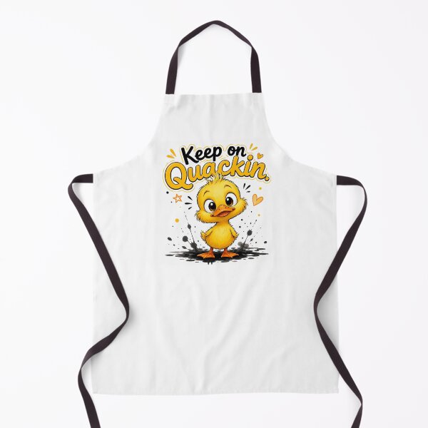 Item preview, Keep on Quackin' | Cute Baby Duck Cartoon Sticker | Funny Kawaii Duck Gift designed and sold by CRAZZYDOODLES.