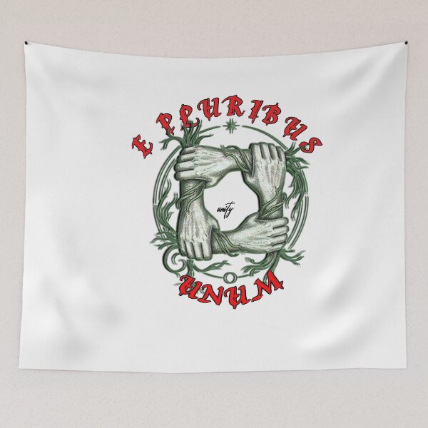 Item preview, E Pluribus Unum - Urban Gothic Unity Graphic T-Shirt Design designed and sold by VibeMechanic.