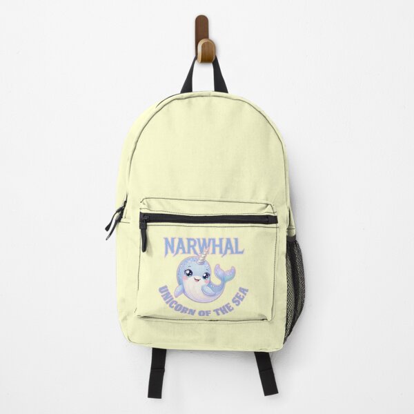Item preview, Cute Kawaii Narwhal Unicorn of the Sea Pastel Ocean Magic Art Sticker designed and sold by Amituniqdesign .