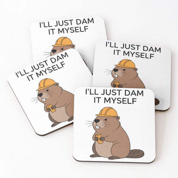 Item preview, Funny Beaver Engineer I'll Just Dam It Myself Construction Humour designed and sold by Amir Faysal.