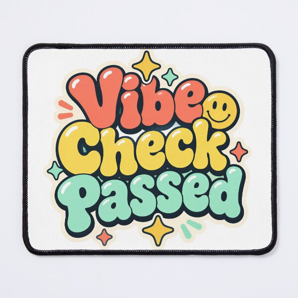Item preview, Vibe Check Passed Sticker Design designed and sold by PawsPositive.