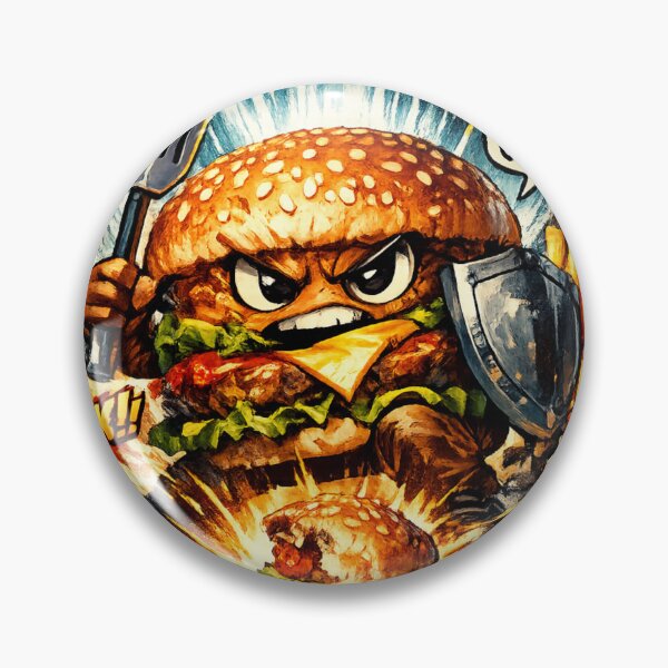 Item preview, Defend The Last Bite Funny Burger Warrior Gaming Graphic designed and sold by irfanshikh.