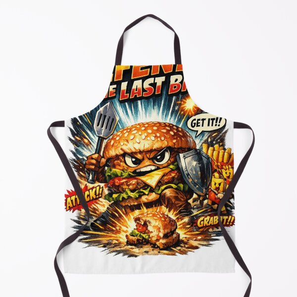Item preview, Defend The Last Bite Funny Burger Warrior Gaming Graphic designed and sold by irfanshikh.