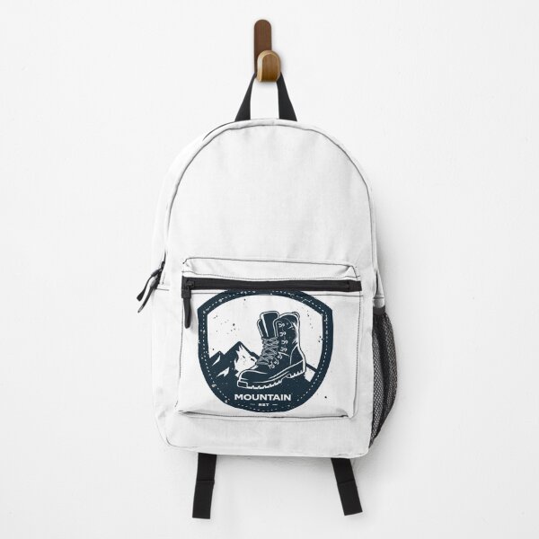 Item preview, Retro Mountain Hiking Badge Hiking Boot designed and sold by Everyday Motif.