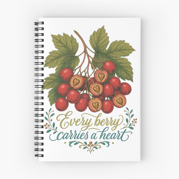 Item preview, Every Berry Carries A Heart Botanical Hawthorn designed and sold by ML-Media.