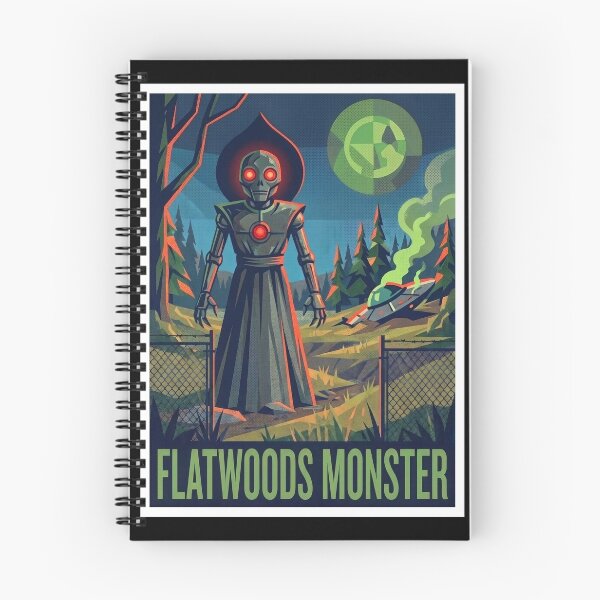 Item preview, Flatwoods Monster West Virginia Cryptid Pop Art Poster designed and sold by redsharkuk.