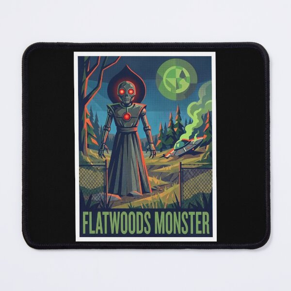 Item preview, Flatwoods Monster West Virginia Cryptid Pop Art Poster designed and sold by redsharkuk.