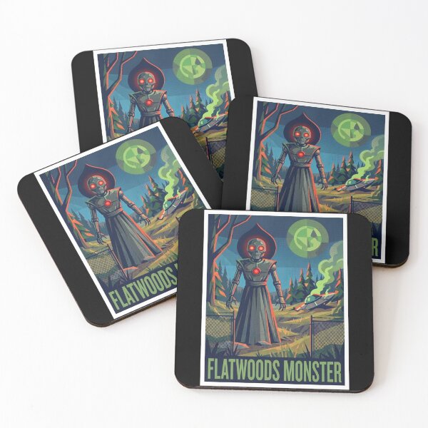 Item preview, Flatwoods Monster West Virginia Cryptid Pop Art Poster designed and sold by redsharkuk.