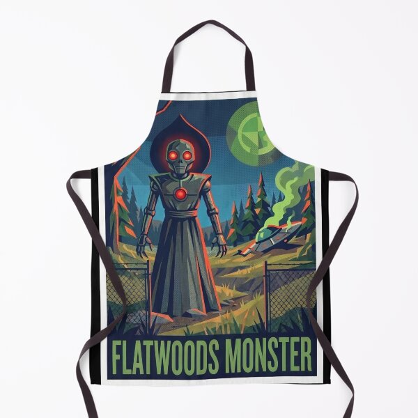 Item preview, Flatwoods Monster West Virginia Cryptid Pop Art Poster designed and sold by redsharkuk.
