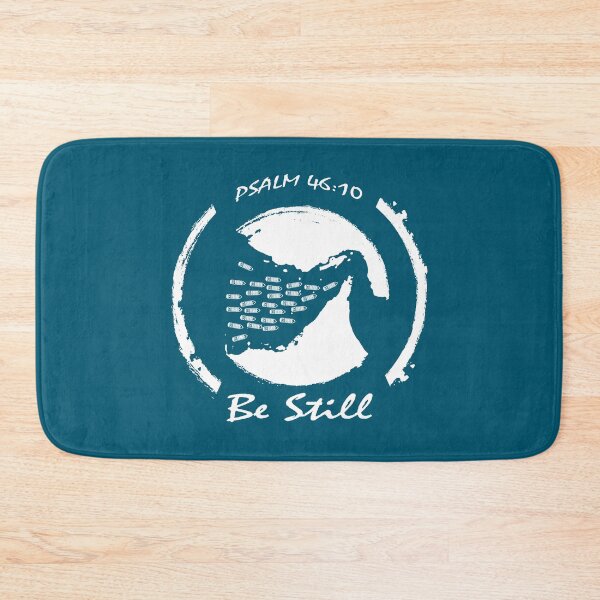 Item preview, Be Still - Strait of Hormuz Map Psalm 46:10 Bible Verse Geopolitical Maritime Iran War Minimal funny but thoughtful Design - white designed and sold by ZechJohnRB.