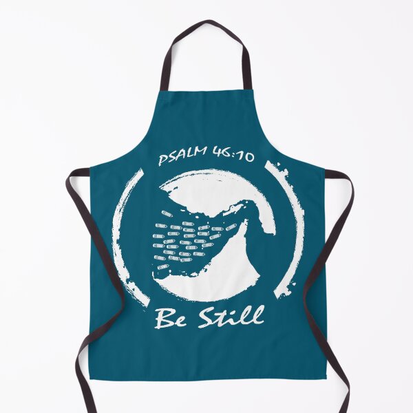 Item preview, Be Still - Strait of Hormuz Map Psalm 46:10 Bible Verse Geopolitical Maritime Iran War Minimal funny but thoughtful Design - white designed and sold by ZechJohnRB.