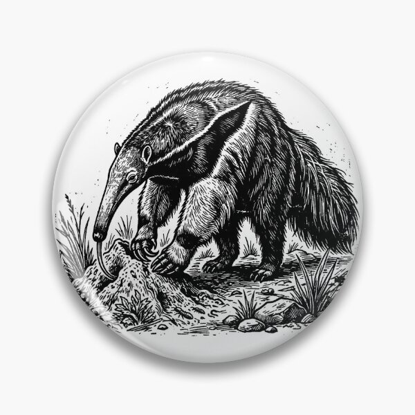 Item preview, Vintage Woodcut Anteater Illustration designed and sold by DuckOddity.
