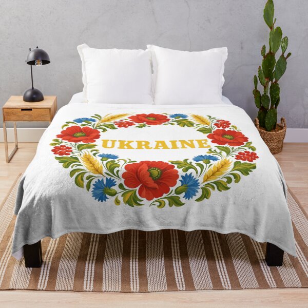 Item preview, Ukraine Floral Wreath Poppy and Cornflower designed and sold by ML-Media.