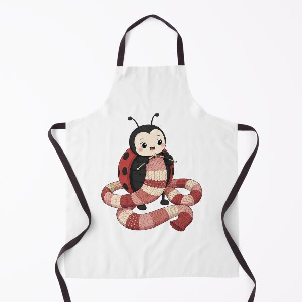 Item preview, Ladybug Knitting a Giant Scarf designed and sold by GoverArt.