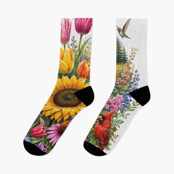 Item preview, Colorful birds & blooming gardern designed and sold by urbanshop7.