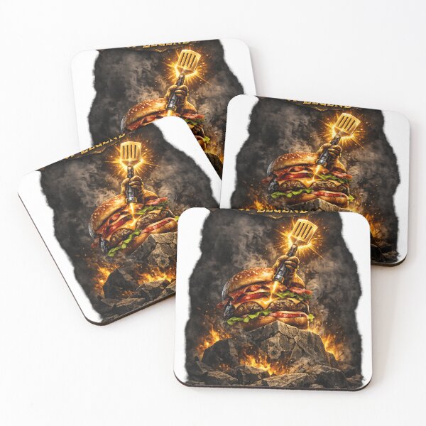 Item preview, Burger Of Legend Epic Cheeseburger Fantasy Vintage T-Shirt designed and sold by irfanshikh.