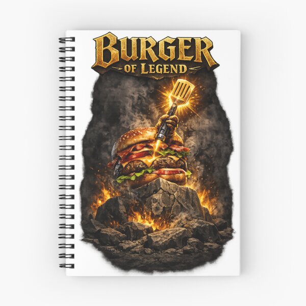 Item preview, Burger Of Legend Epic Cheeseburger Fantasy Vintage T-Shirt designed and sold by irfanshikh.