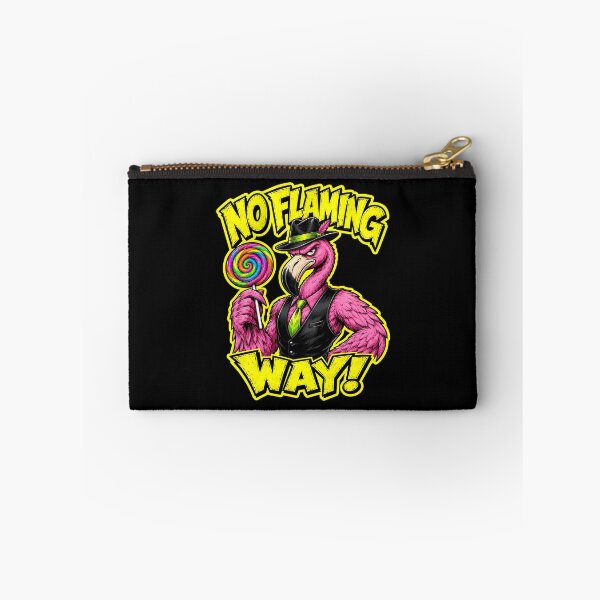 Item preview, No Flaming Way Funny Sarcastic Flamingo Mafia Pun designed and sold by Anyshca.