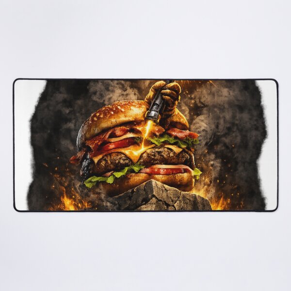Item preview, Burger Of Legend Epic Cheeseburger Fantasy Vintage T-Shirt designed and sold by irfanshikh.