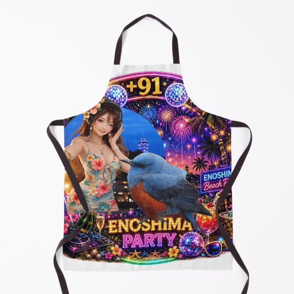 Item preview, +91BIRD BOB & DJ Hime Logo: Enoshima All-Night Beach Party Edition designed and sold by Plus91BIRD.