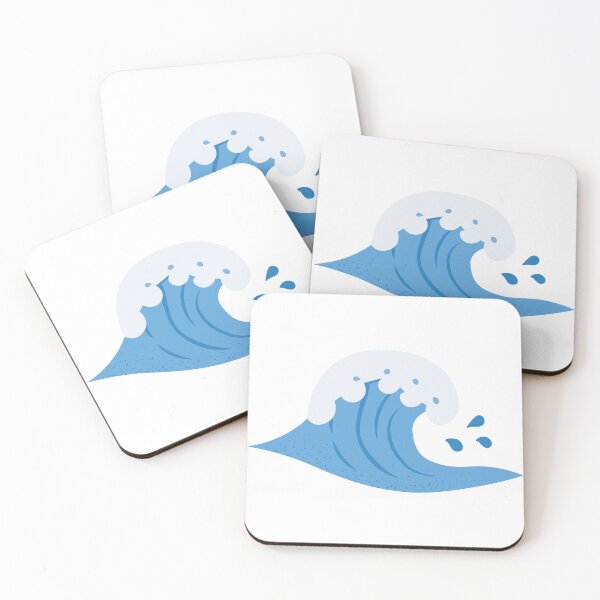 Item preview, Great Ocean Wave Cartoon Minimalist Illustration designed and sold by BetweenForms.