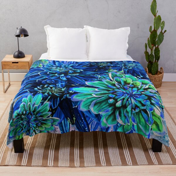 Item preview, Blue Chrysanthemums Background 1 designed and sold by nastiaart.
