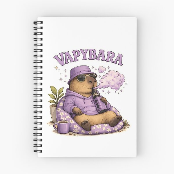 Item preview, Vapybara – Cute Capybara Vape Vibes designed and sold by House of Taste Vape Designs.