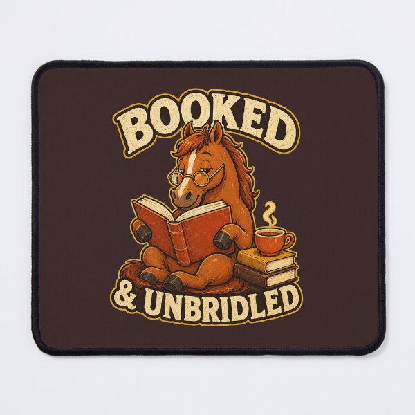Item preview, Booked and Unbridled Funny Reading Horse Lover Design designed and sold by Kolibra.