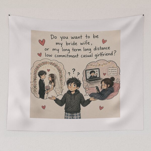 Item preview, Do you want to be my bride wife, or my long term long distance low commitment casual girlfriend? designed and sold by CinemaChronik.