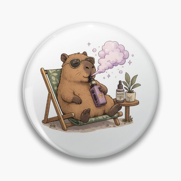 Item preview, Just Chillin' – Capybara Vape Vibes designed and sold by House of Taste Vape Designs.