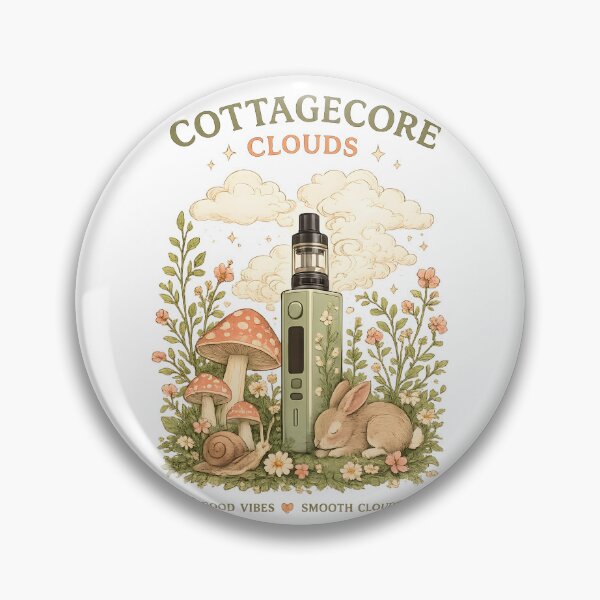 Item preview, Cottagecore Clouds – Cozy Woodland Vape Aesthetic designed and sold by House of Taste Vape Designs.