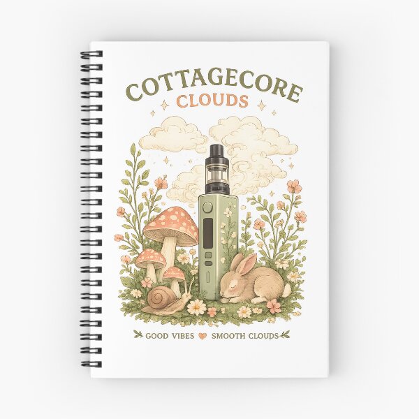 Item preview, Nubes Cottagecore: una acogedora estética boscosa para vapear. designed and sold by House of Taste Vape Designs.