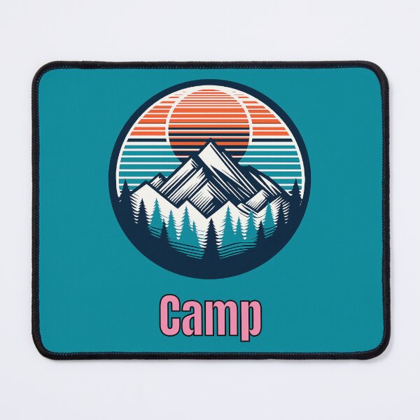 Item preview, Vintage Camp Mountain Logo | Retro Outdoor Camping Hiking Design designed and sold by Timber-Trail.