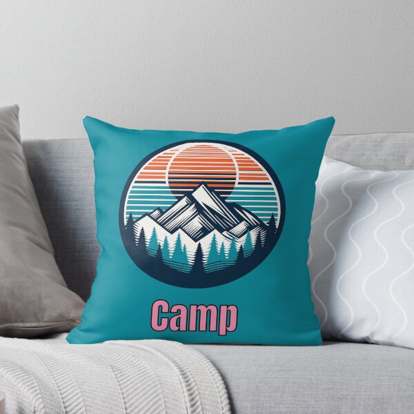 Item preview, Vintage Camp Mountain Logo | Retro Outdoor Camping Hiking Design designed and sold by Timber-Trail.