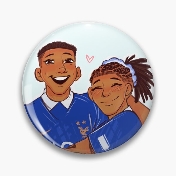 Item preview, Kylian Mbappe and Michael Olise Hug designed and sold by salomeydraws.