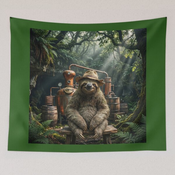 Item preview, Sloth Makes the Best Moonshine in the County designed and sold by Tridentulus.