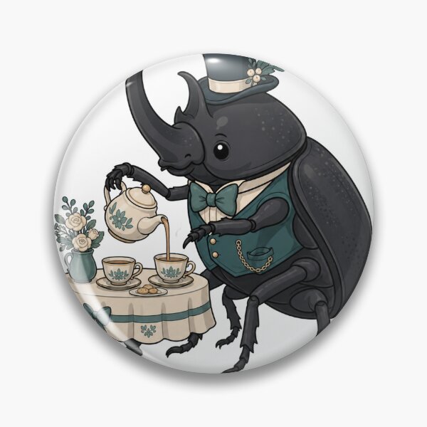 Item preview, Rhinoceros Beetle Tea Party designed and sold by GoverArt.