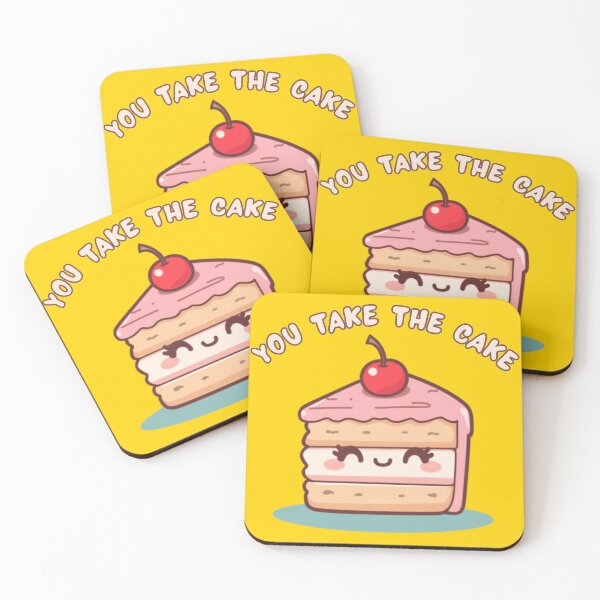 Item preview, You Take The Cake Cute Cherry Cake Kawaii Dessert designed and sold by The Fine Print by BassAddict.