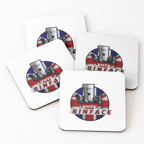 Item preview, Vote Binface Satirical Political Meme UK British Culture Art Sticker designed and sold by Amituniqart.