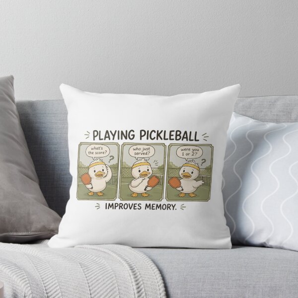 Item preview, Funny Pickleball Duck Improves Memory Comic Strip Design designed and sold by HamadaArtivio1.
