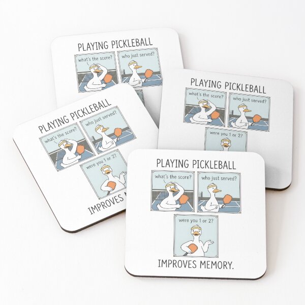 Item preview, Funny Pickleball Duck Improves Memory Comic Strip Design designed and sold by HamadaArtivio1.